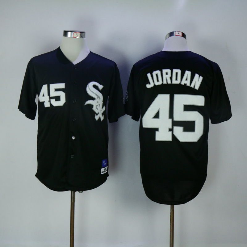 2017 MLB Chicago White Sox #45 Jordan Black Throwback Jerseys->chicago white sox->MLB Jersey